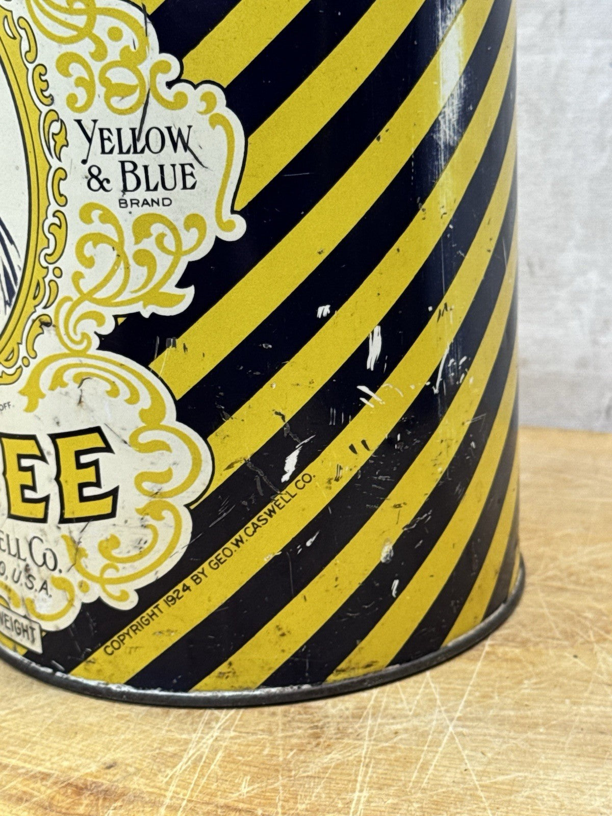 Caswells Coffee Can Antique #1155