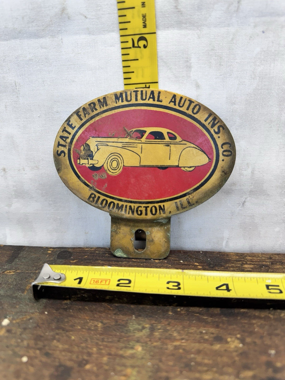 1940s State Farm License Plate Topper #1051
