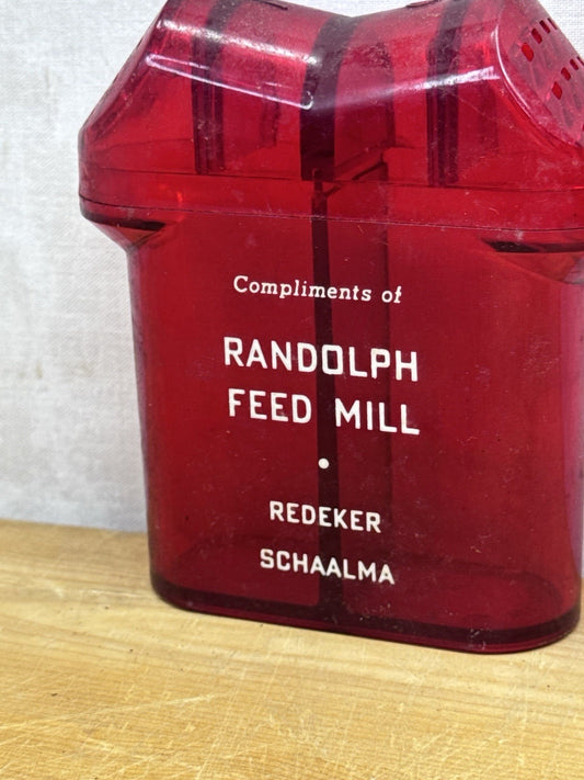 Randolph Wisconsin Feed Mill Salt & Pepper Shakers Vintage #1181