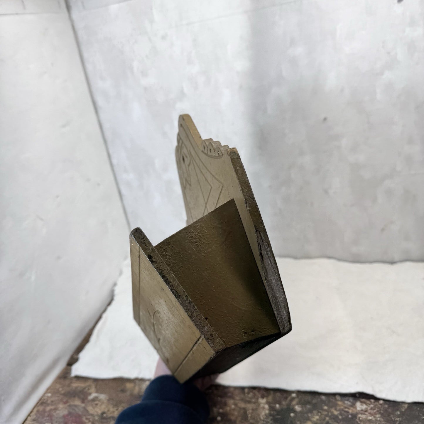 Primitive Mustard Color Candlebox