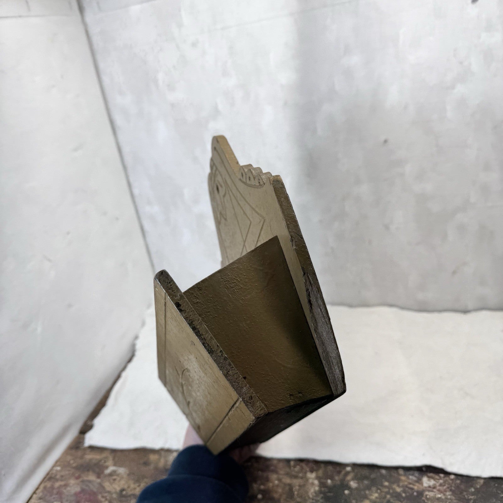 Primitive Mustard Color Candlebox