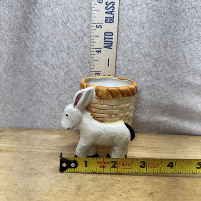 Donkey Toothpick Holder / Planter Vintage Small Occupied Japan