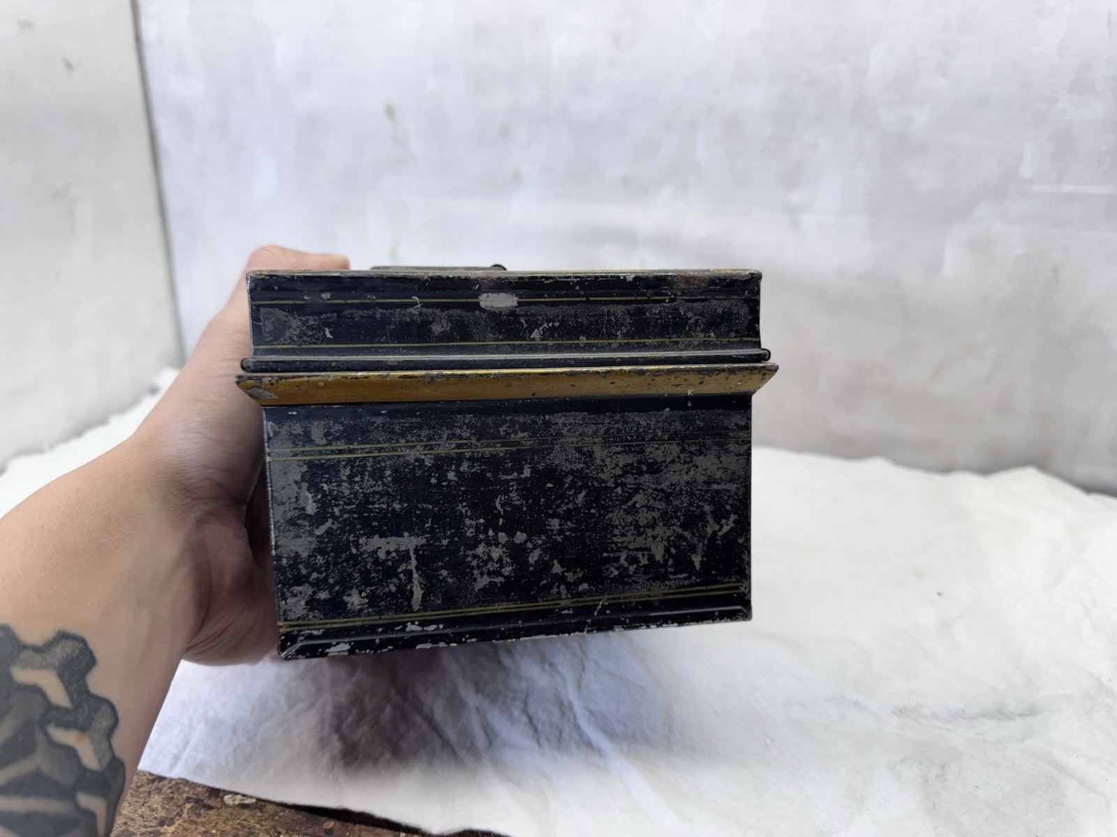 Metal Vintage Money Box Rustic #S-2015