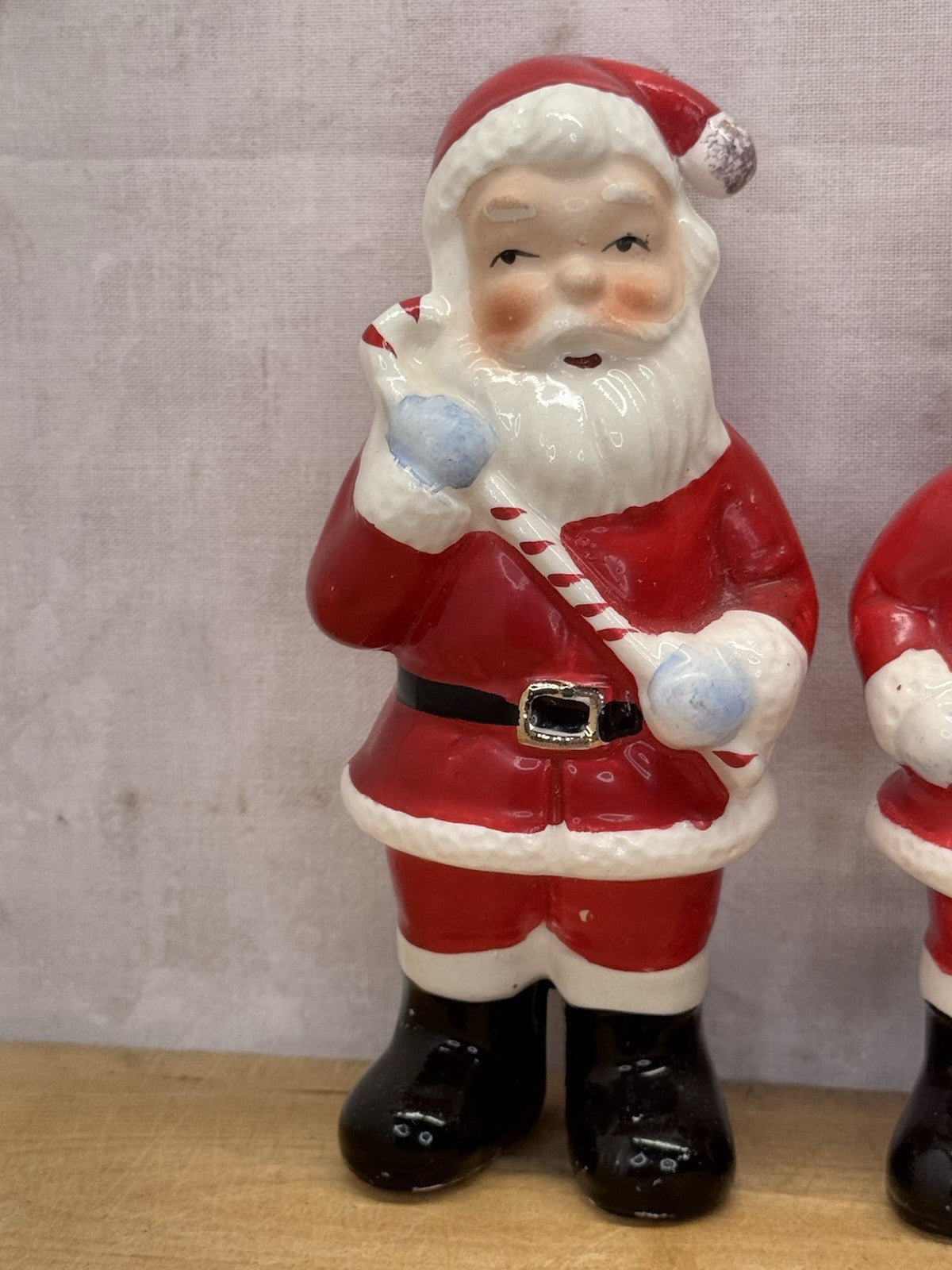 Ceramic Santa clause Figurines Made In Japan #1140