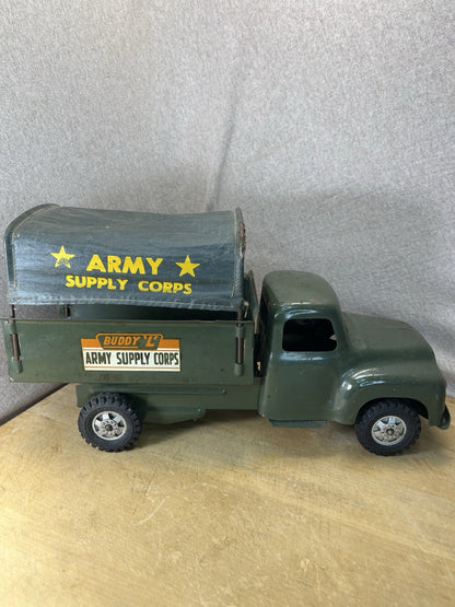 Buddy L Army Supply Corps Truck W/ Accessories 