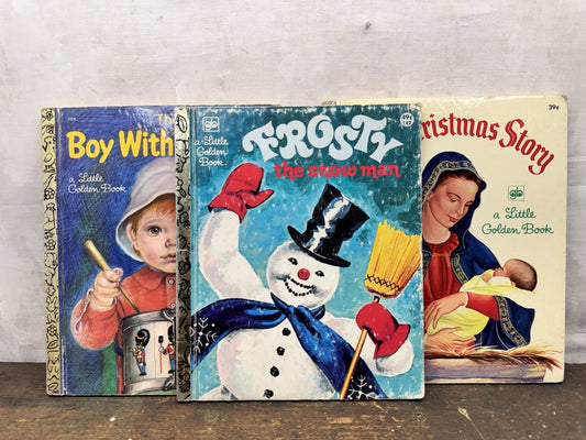 Three Little Golden Books Vintage #1038