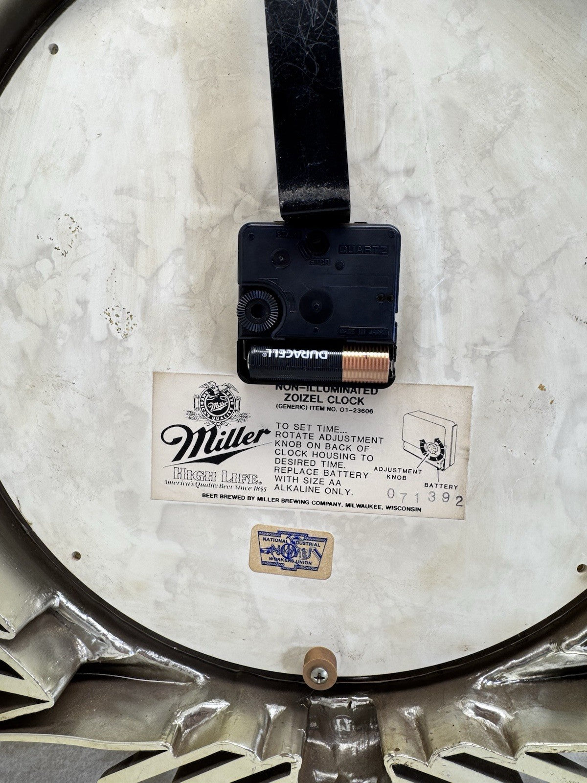 Miller High Life Non-Illuminated Zoizel Clock