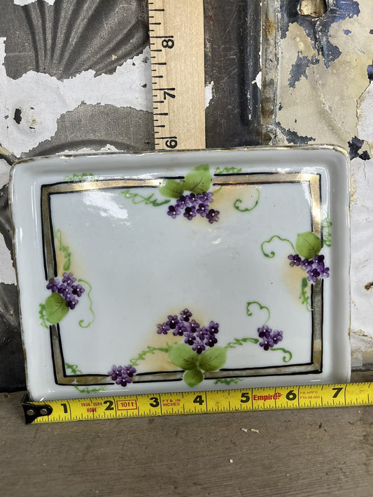 Vintage Collectible Japan Flower Dresser Plate