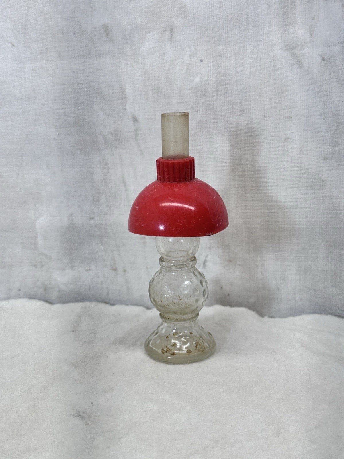 Vintage Toy Doll Glass Mini Lamp Avon Perfume Bottle