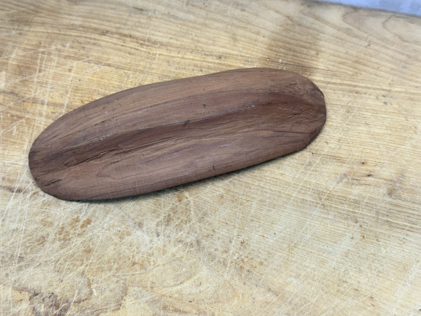 Hand Carved Wood Scoop Antique #1440