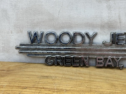 Woody Jepsen Green Bay Wisconsin Car Emblem Vintage #1257