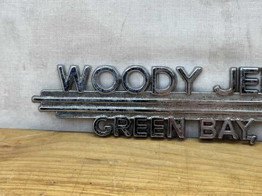 Woody Jepsen Green Bay Wisconsin Car Emblem Vintage #1257