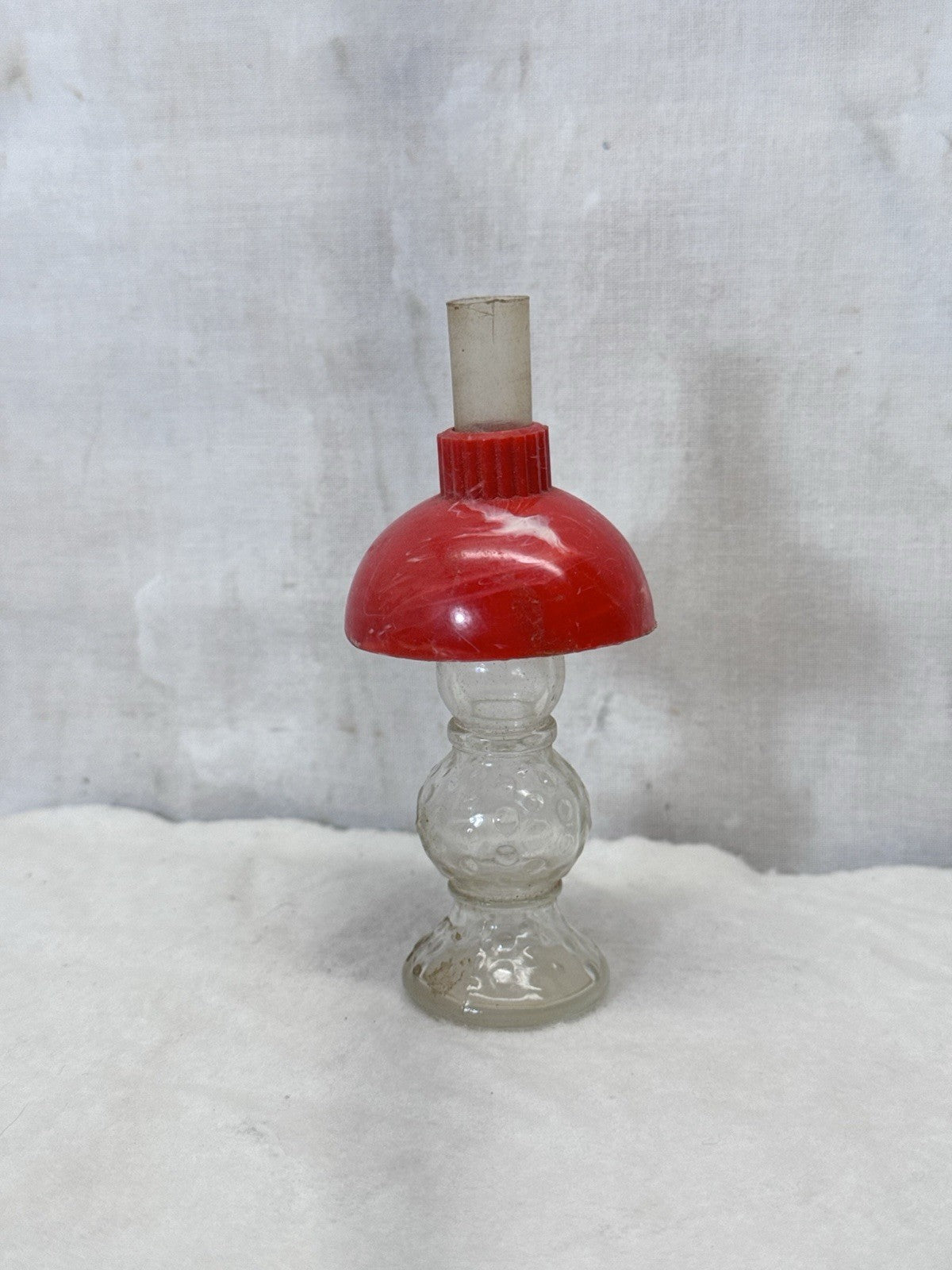 Vintage Toy Doll Glass Mini Lamp Avon Perfume Bottle