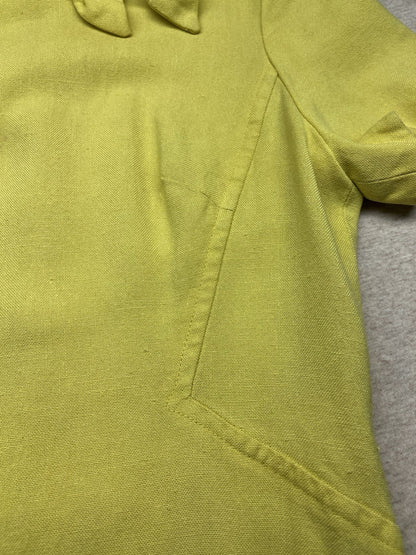 1960s Women’s Wilshire Yellow Cotton S Sleeve Dress