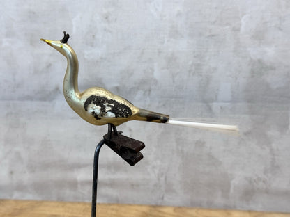 Antique Glass Bird Clip On Ornament #1491