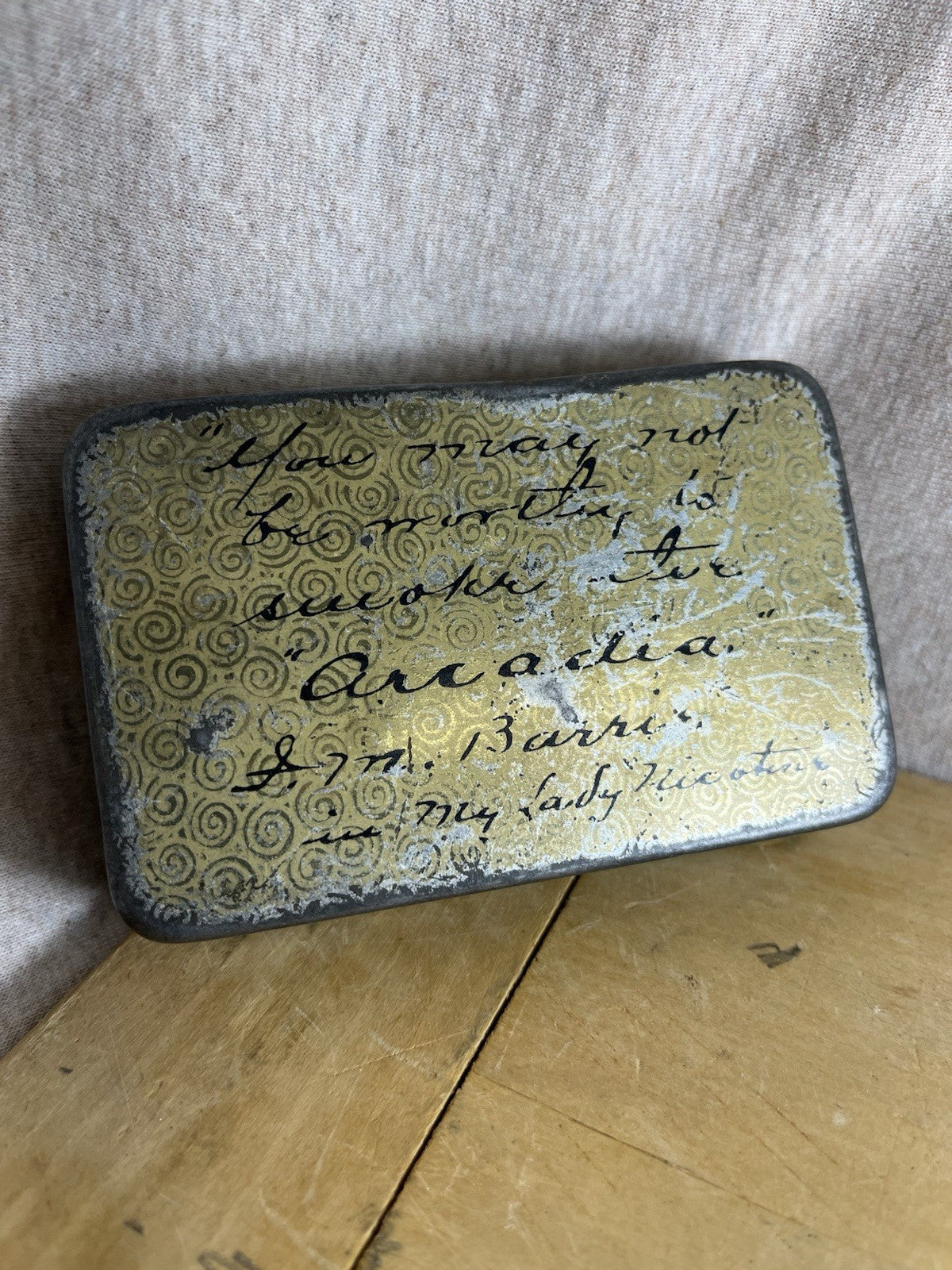 Arcadia Mixture Empty Vintage Tobacco Tin