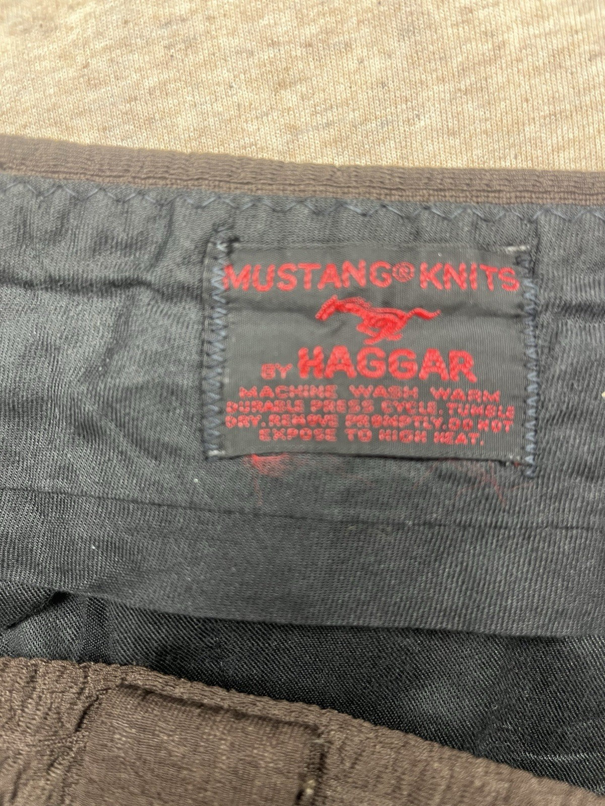 1970s Men’s Haager Mustang Brown Knit Pants