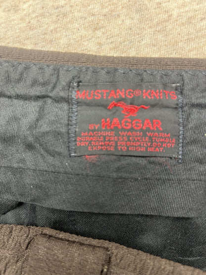 1970s Men’s Haager Mustang Brown Knit Pants
