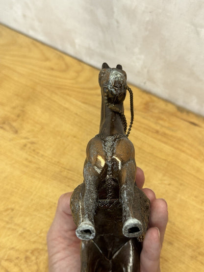 copper plated metal horse 1950s #1068