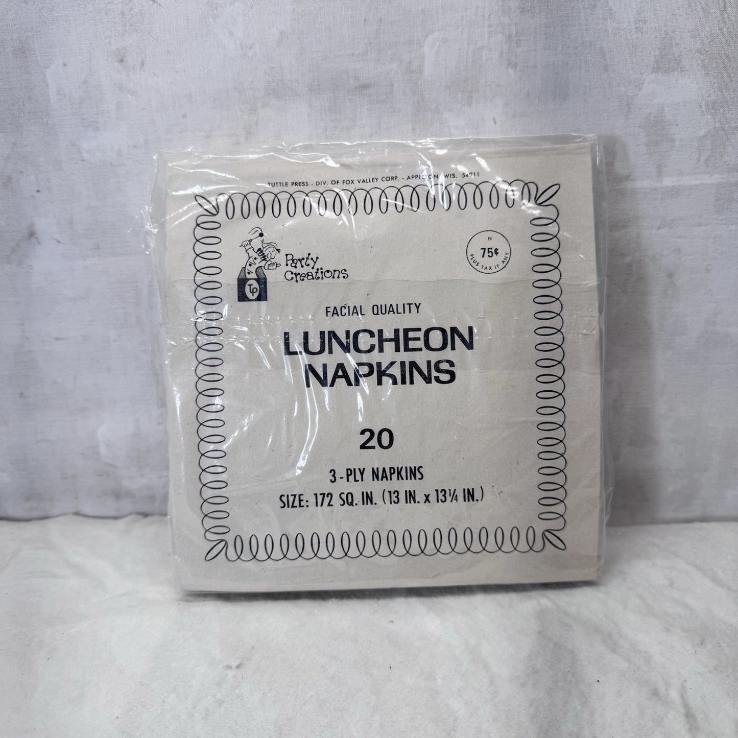 Ghost Pumpkins Black Cat Halloween Napkins Vintage NOS