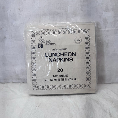 Ghost Pumpkins Black Cat Halloween Napkins Vintage NOS