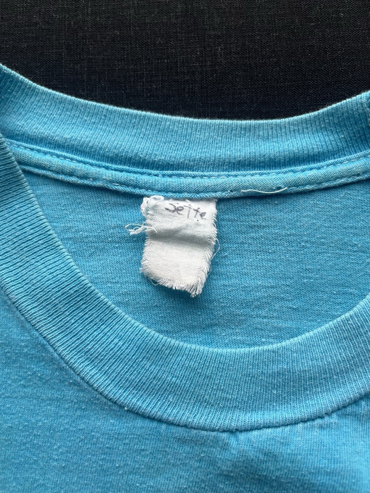 1970s, 80s Blue Distressed Coca Cola Tshirt