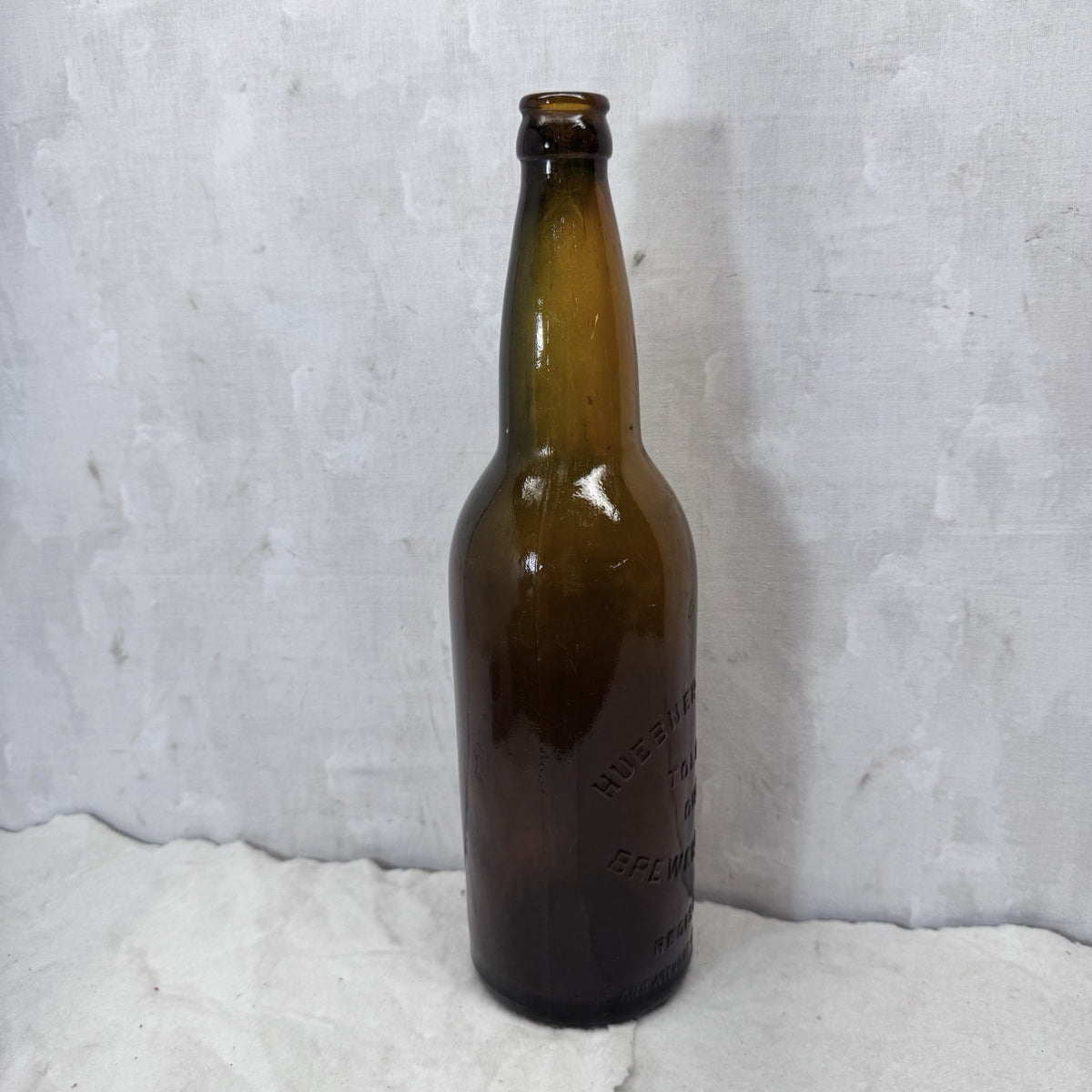 Huebner Toledo Ohio Breweries Co. Brown Vintage Bottle Empty