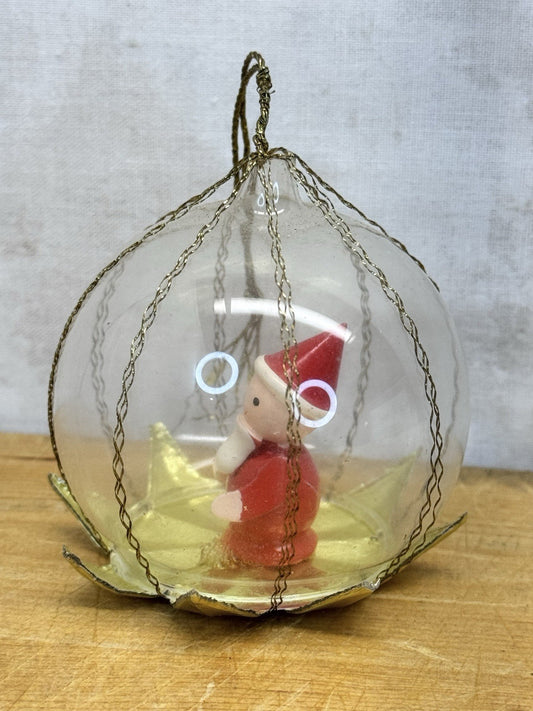 West Germany Santa Christmas Ornament #1055
