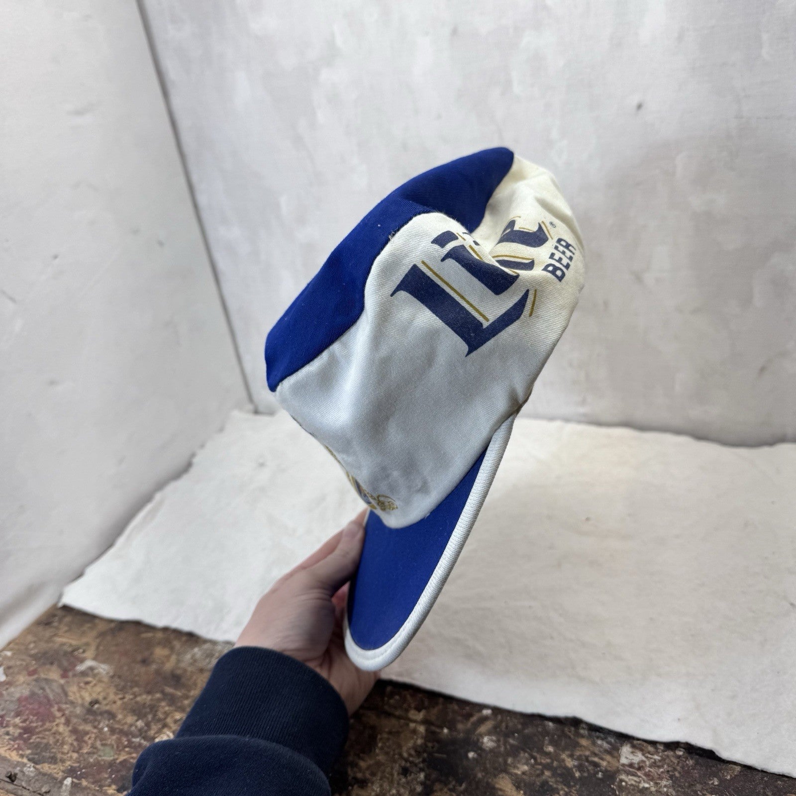 Miller Lite Painters Cap Hat Vintage 