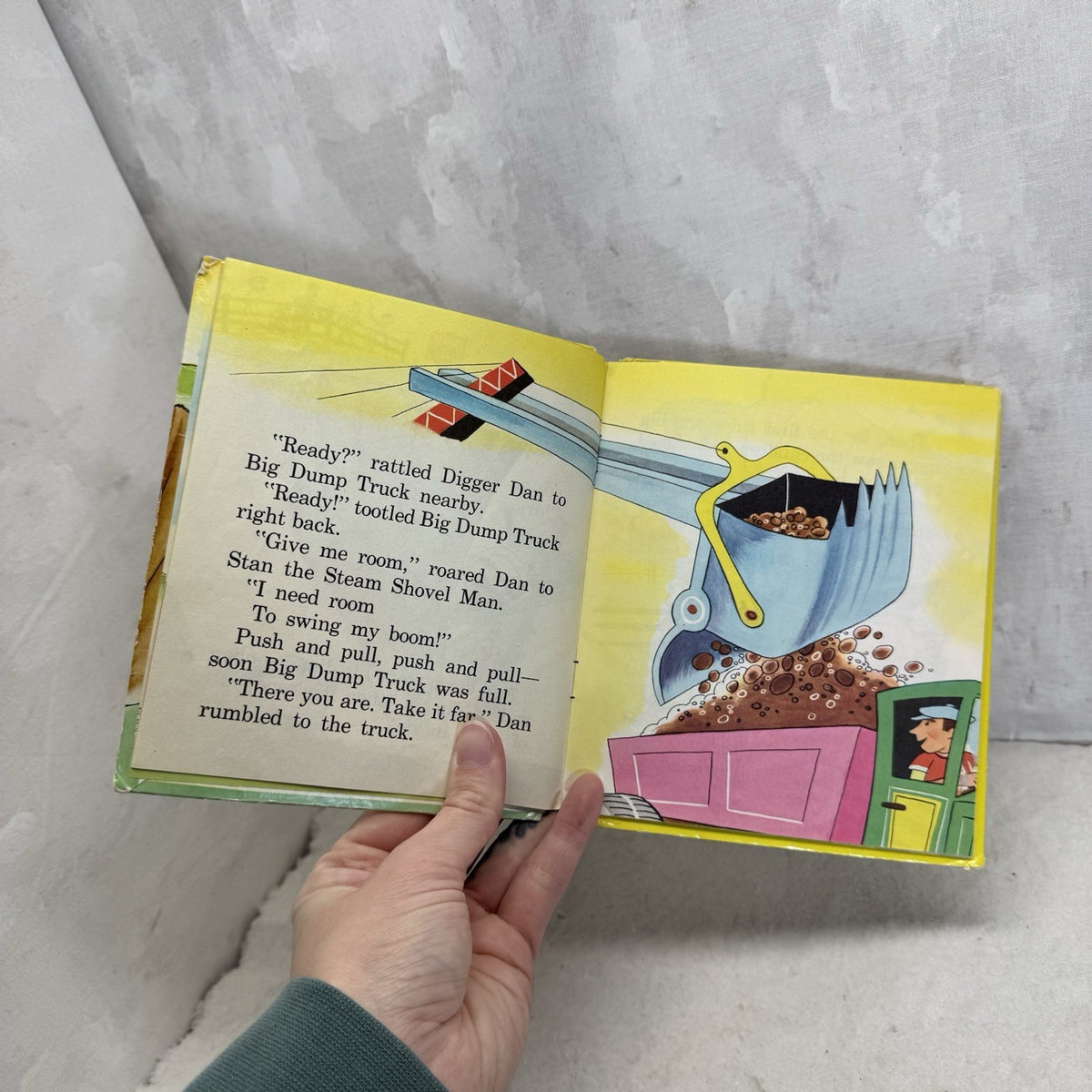 Digger Dan Tell-A-Tales Book Vintage Children’s Book