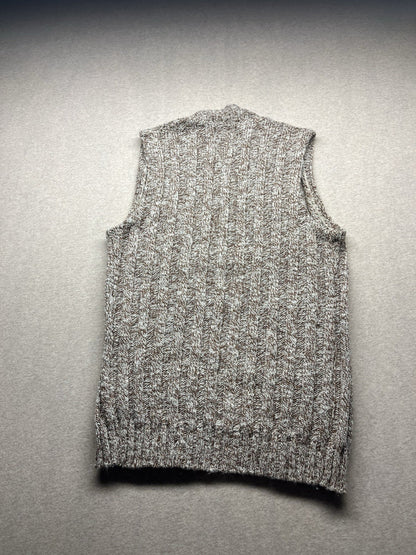 1960s, 70s Grandpas Kings Road Brown Cardigan Sweater