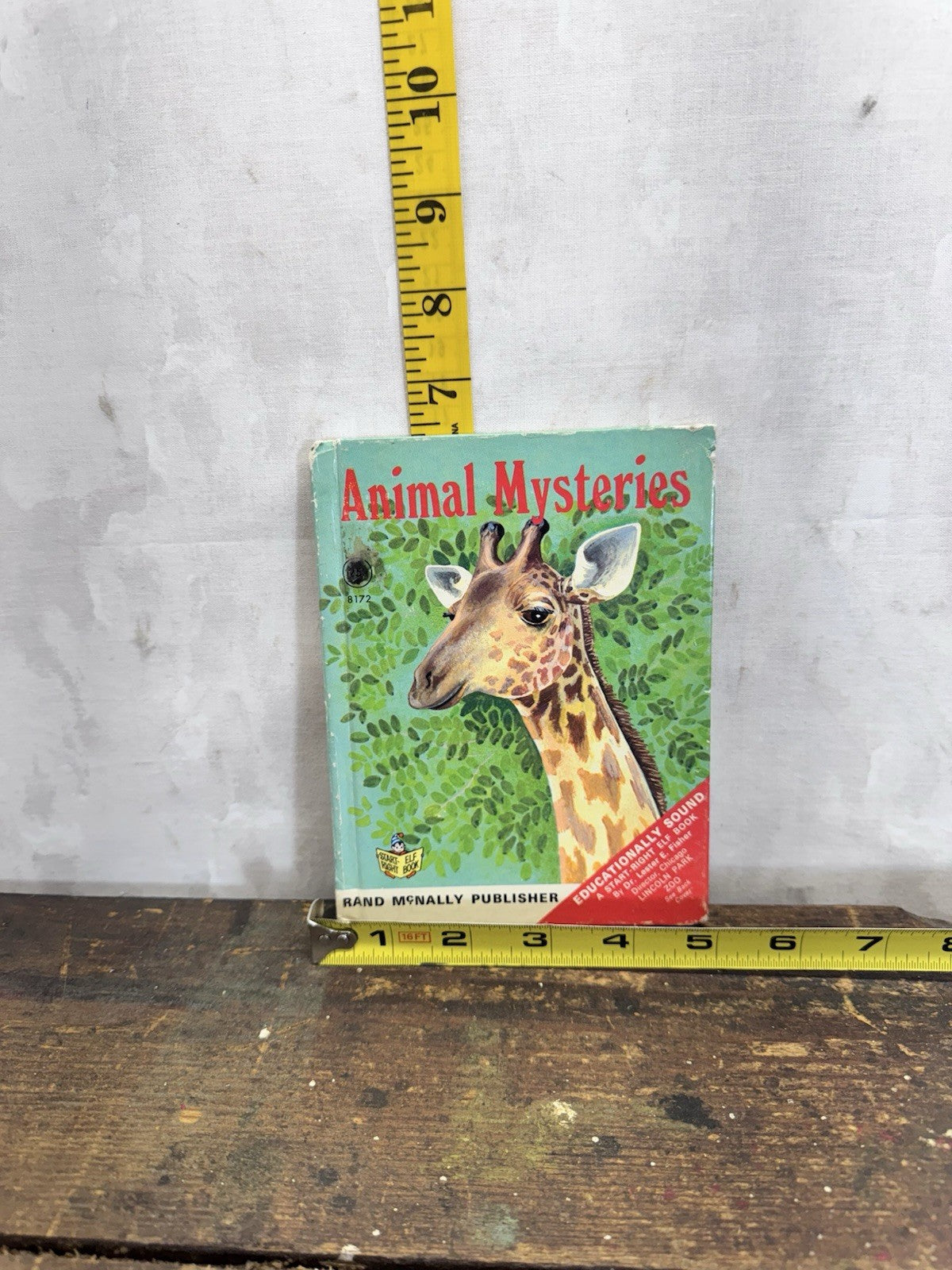 Animal Mysteries Start Right Elf Book Rand McNally Vintage Children’s Book