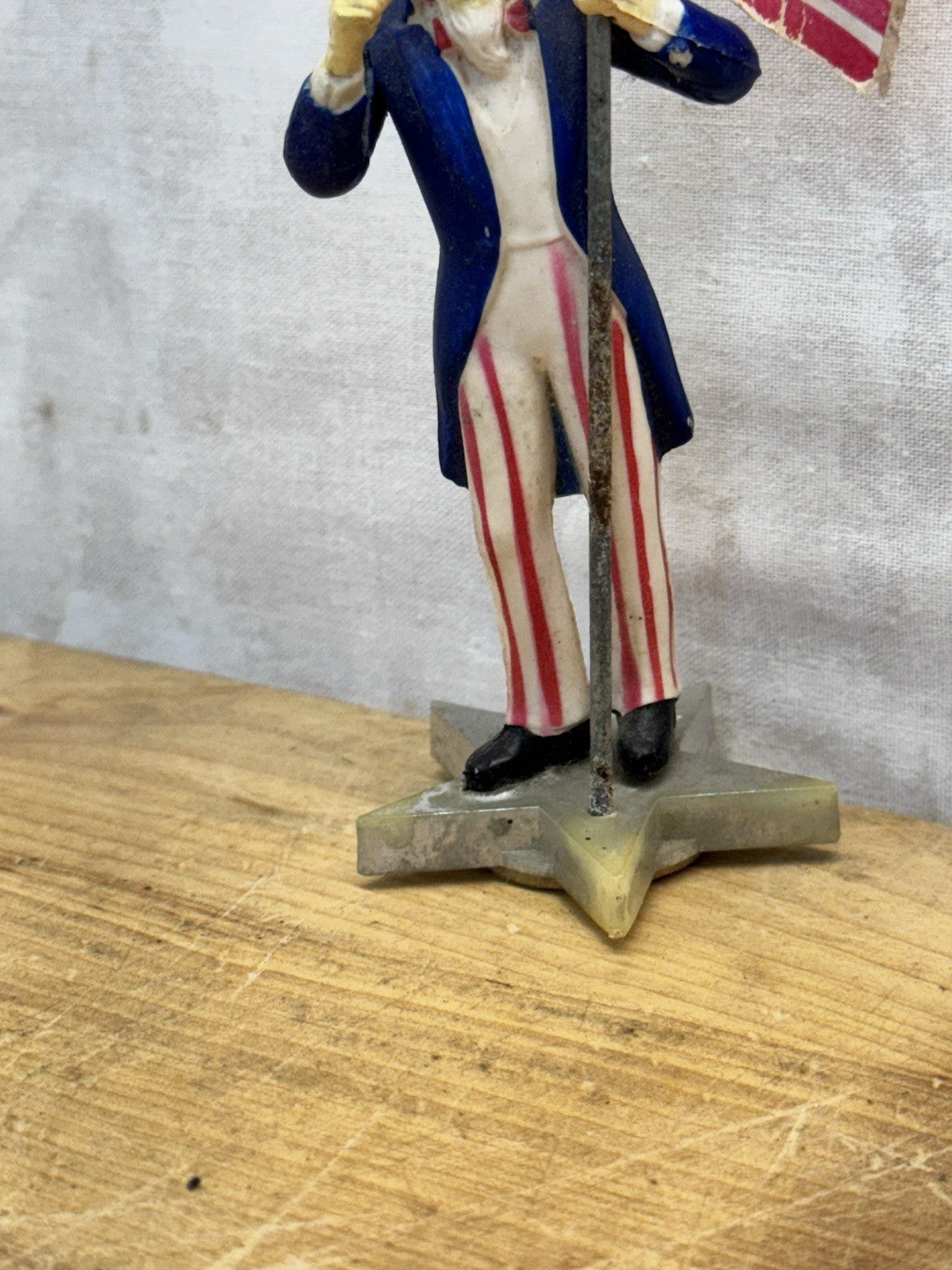 Patriotic Uncle Sam Figurine Vtg Japan #1438