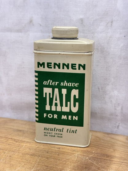 Talc For Men Vtg Powder Tin #1368