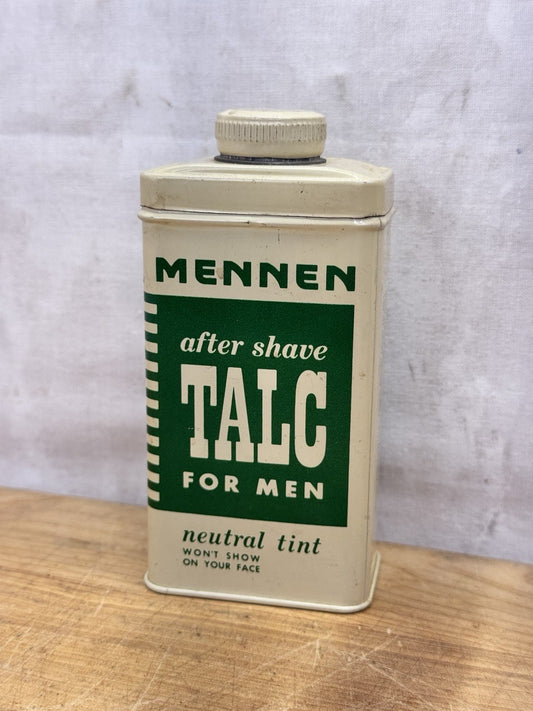 Talc For Men Vtg Powder Tin #1368