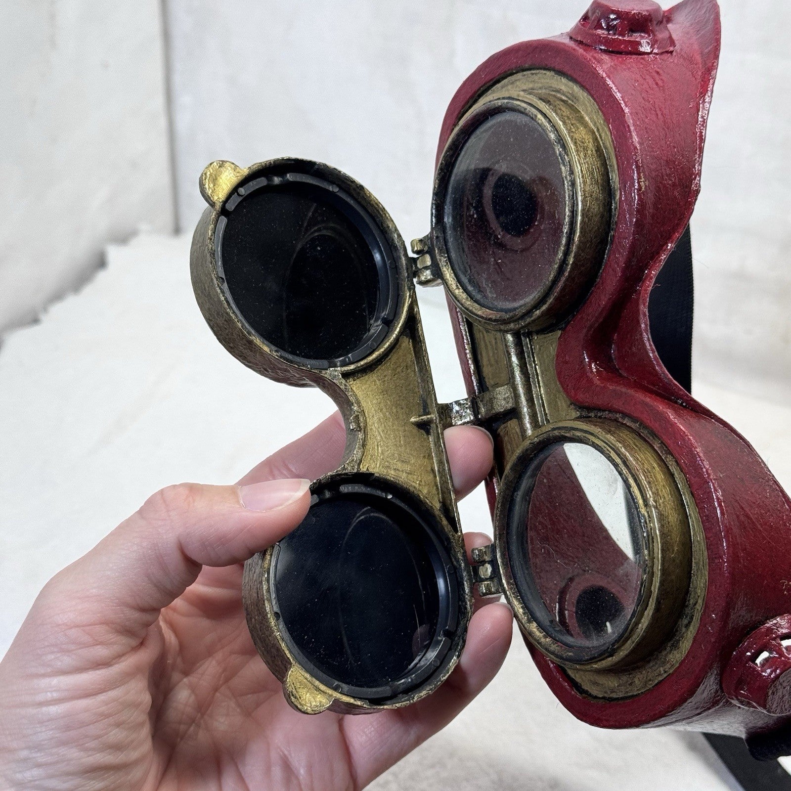 Steampunk Aviator Plastic Costume Goggles 