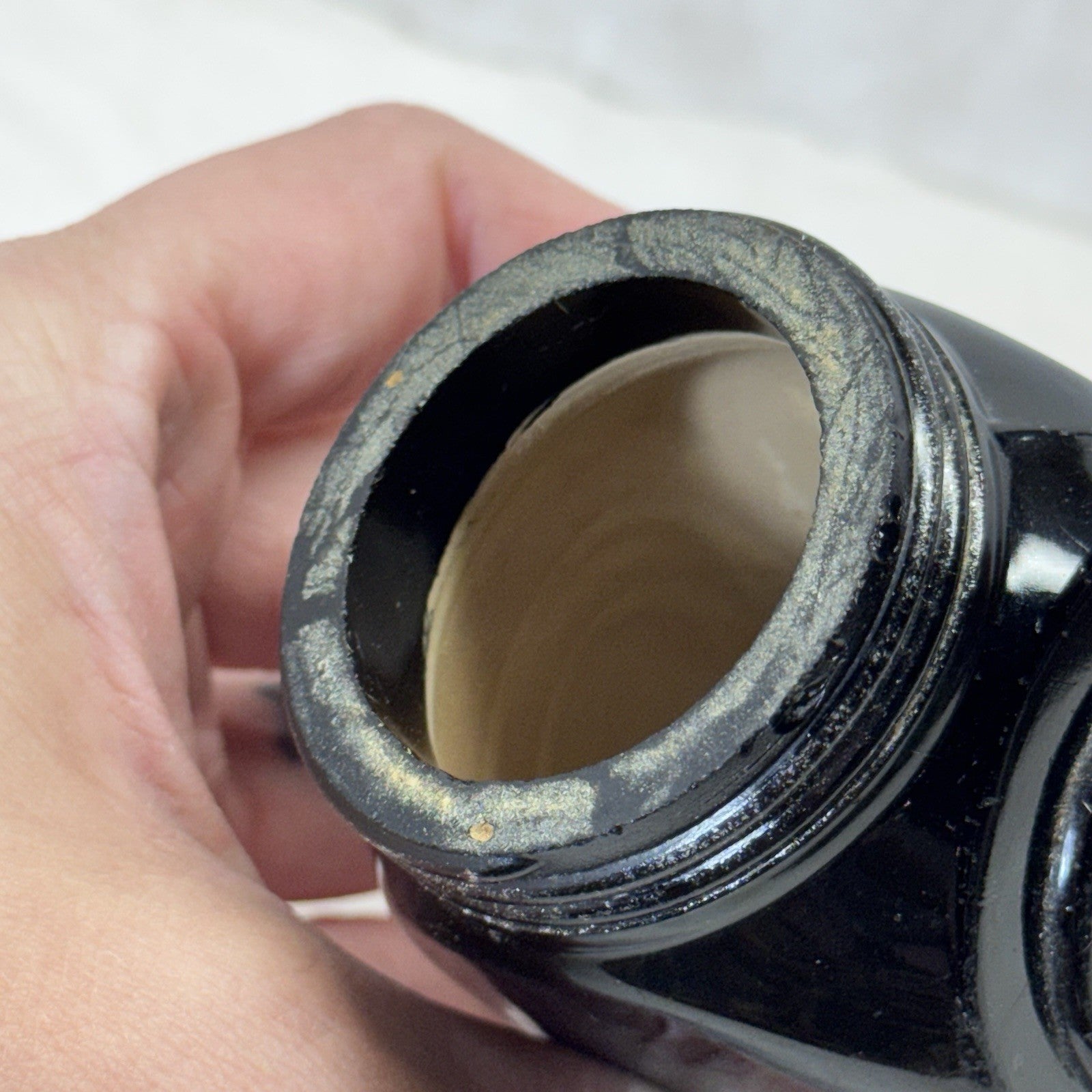 McKee Roman Arch Black Salt/Pepper Shaker Vintage