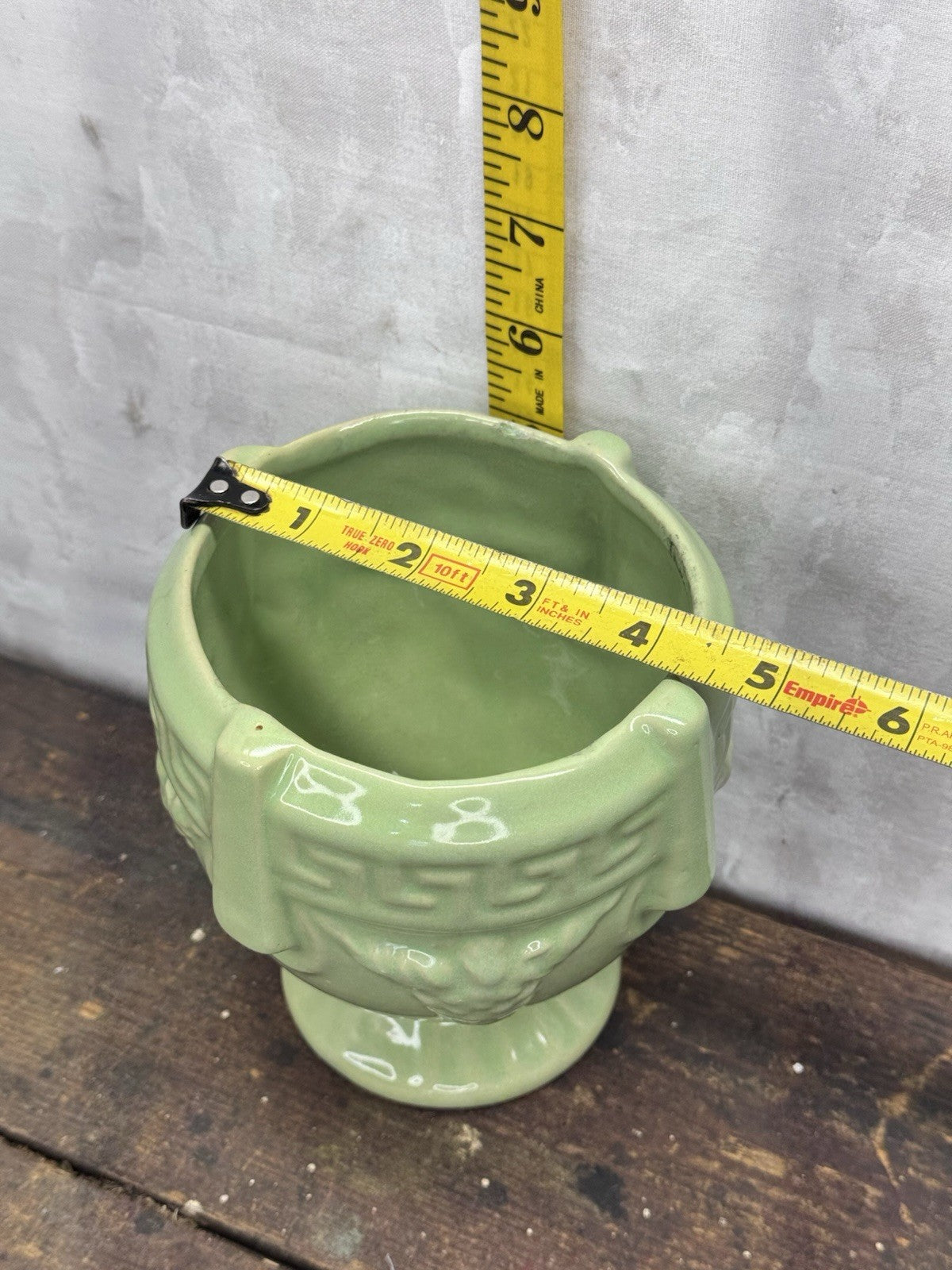 McCoy Green Planter Vtg #S-1539