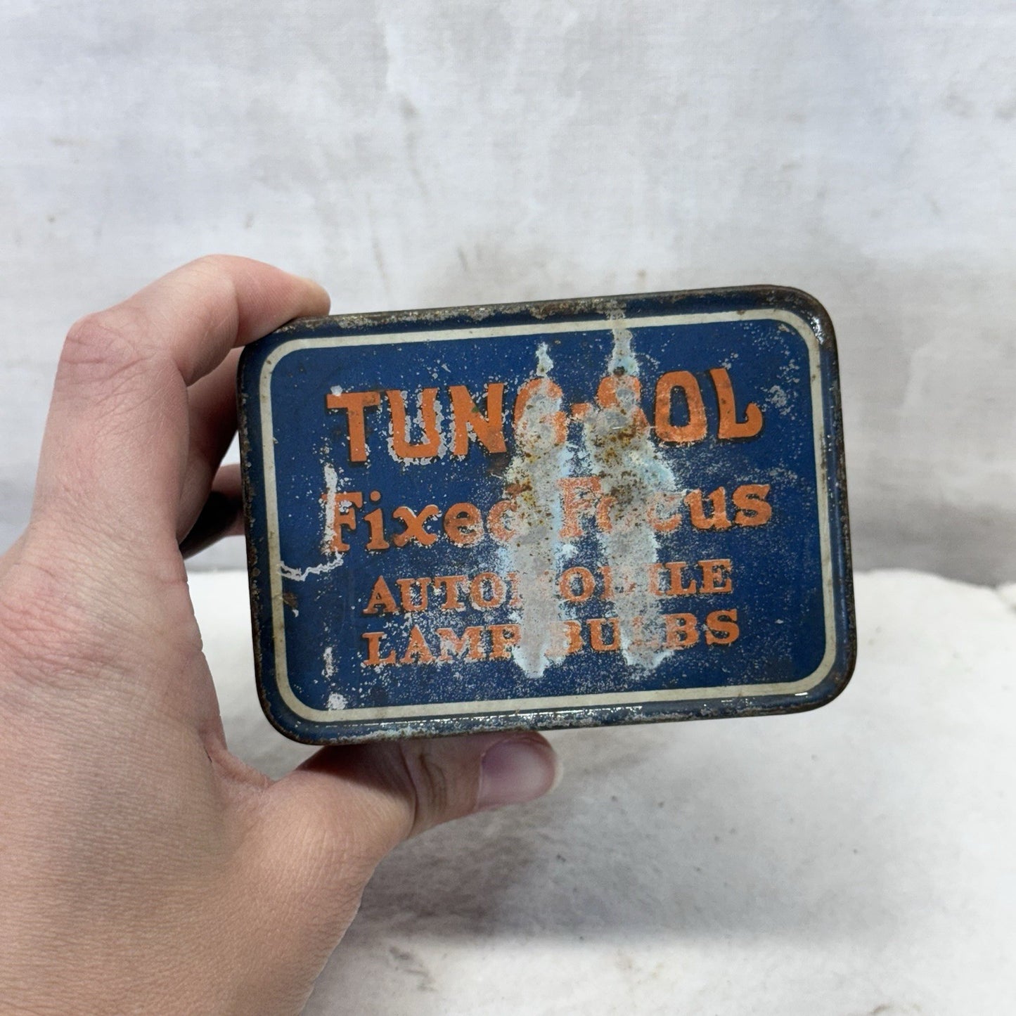 Tung-Sol Fixed Focus Automobile Lamp bulbs Metal Vintage Tin