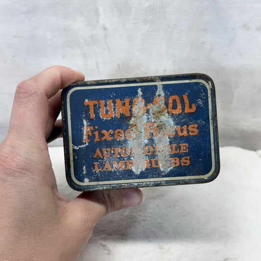Tung-Sol Fixed Focus Automobile Lamp bulbs Metal Vintage Tin