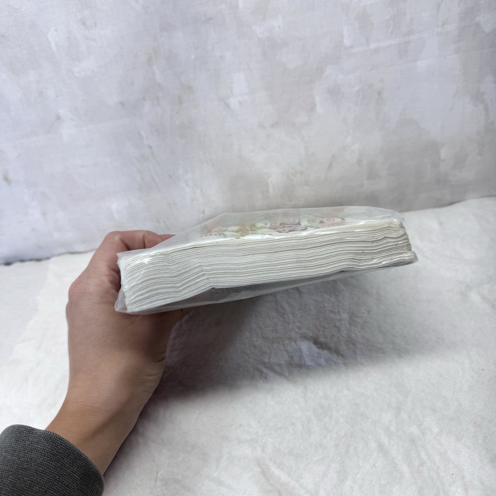 Cutesy Owls In Tree Napkins NOS Vintage