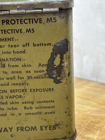 WWII Medical Metal Tin Green Vintage #1201