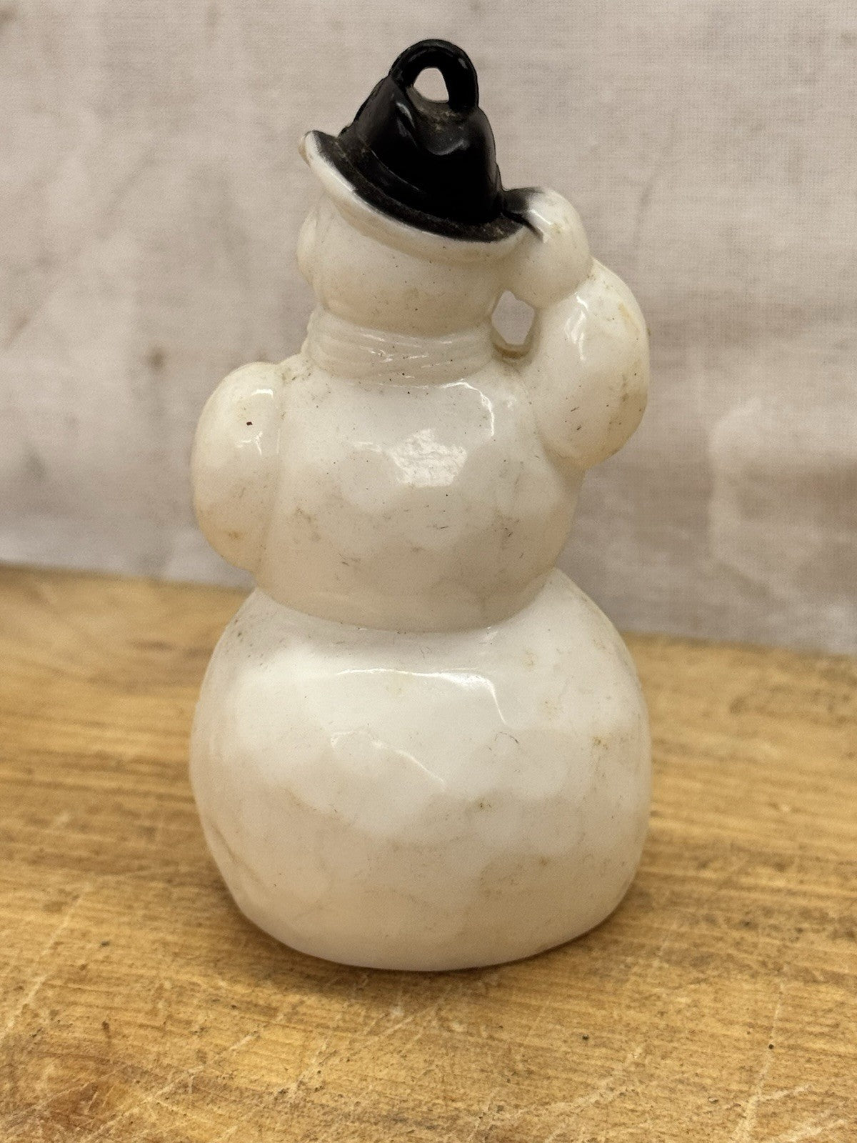 Vtg Christmas 1940s Rosen Rosbro Plastic Snowman Ornament #1535