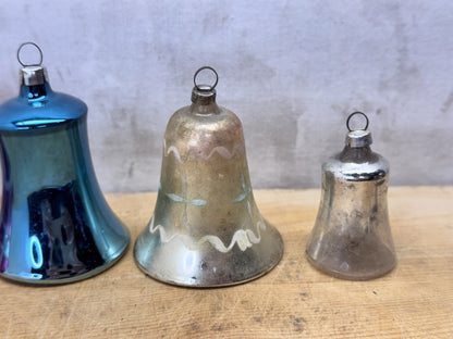 Antique 6 Bell Ornaments # 1272