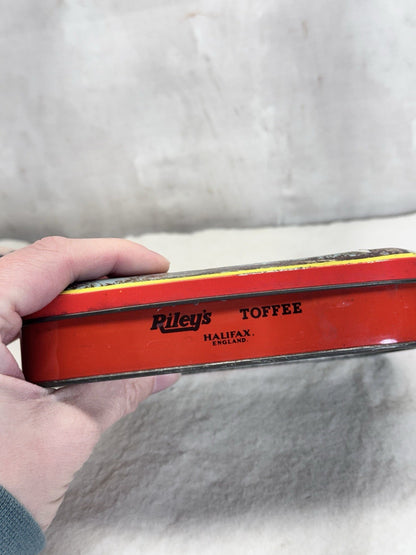 Riley’s England Toffee Tin Empty Vintage