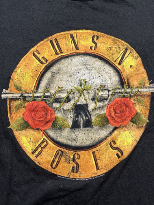 Guns And Roses Black Tshirt Lg
