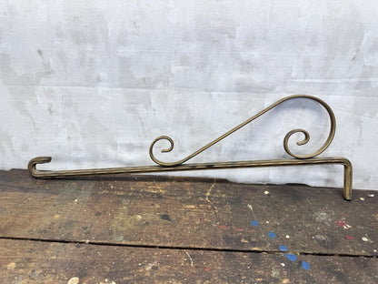 Vintage Pair Curtain Rods With Brackets #1014