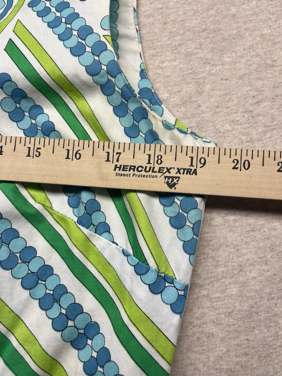 1960s Women’s Hippy Stripe Alex Coleman Sleeveless Cotton Shirt