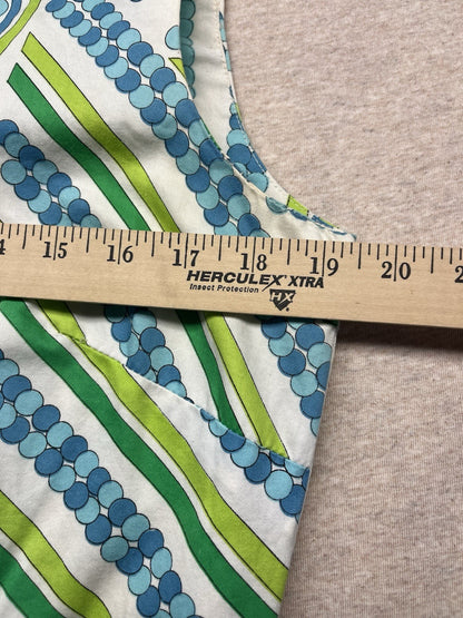 1960s Women’s Hippy Stripe Alex Coleman Sleeveless Cotton Shirt