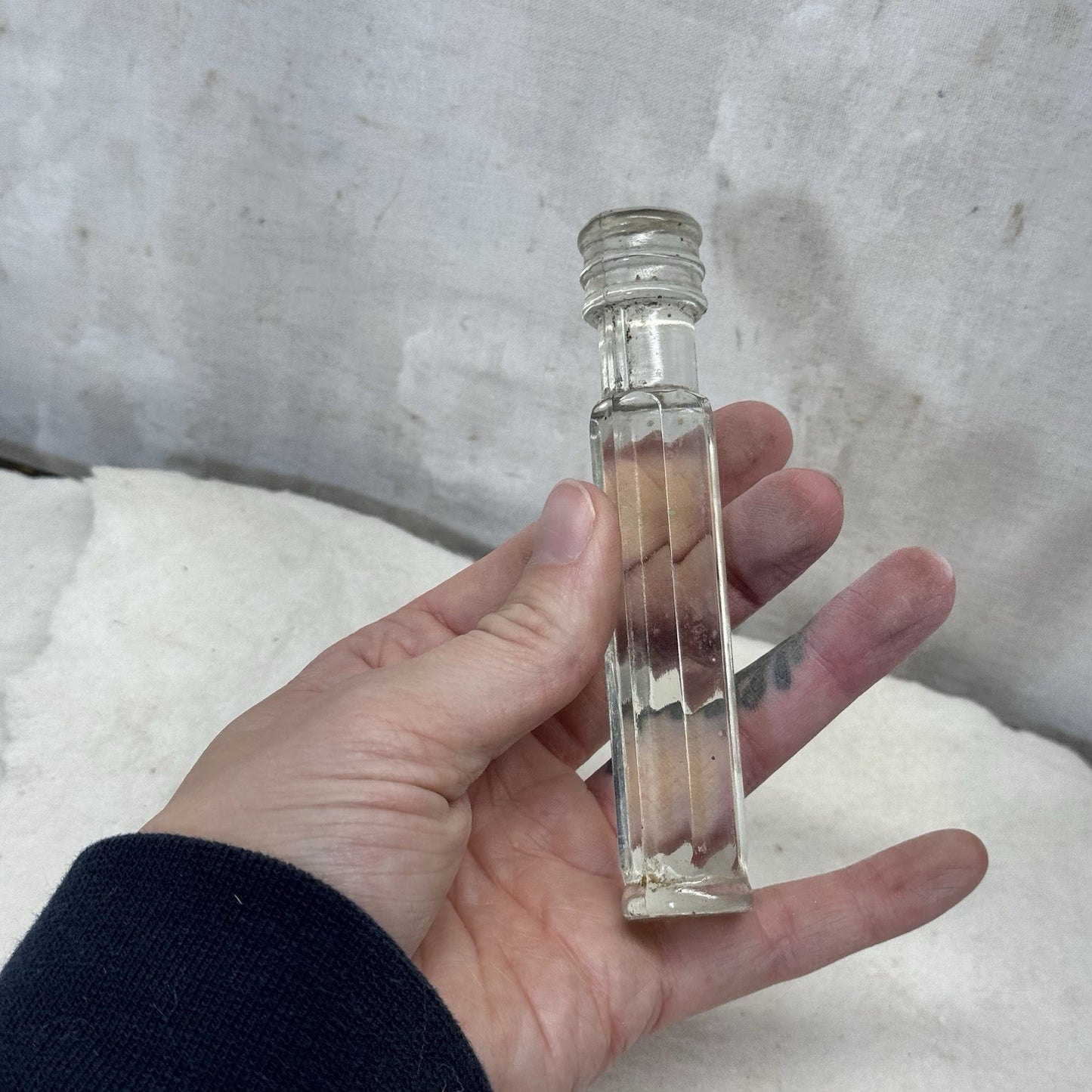 Glass CJ Medical Pharmecutical Pestle Vintage 